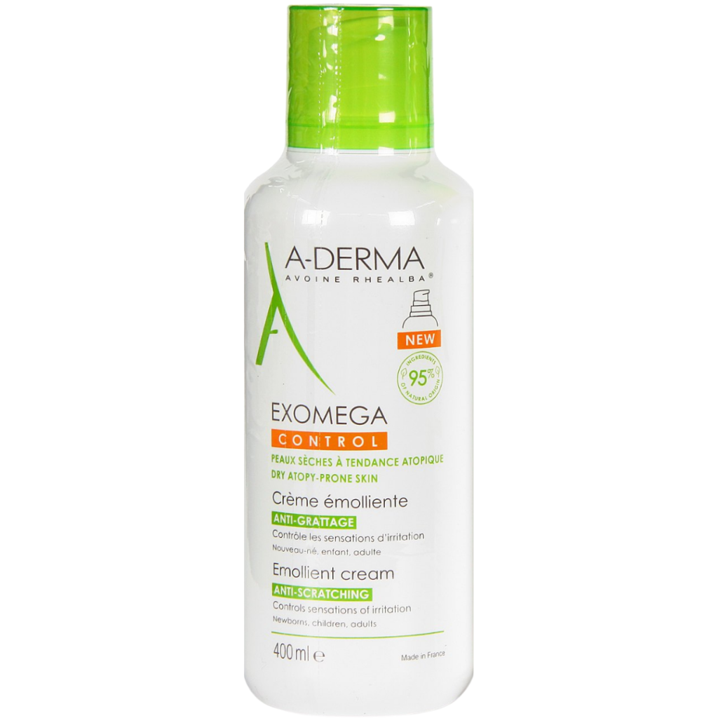 A DERMA EXOMEGA CONTROL CREMA EMOLIENTE ANTIRASCADO 400 ML - Farmacia Cutem