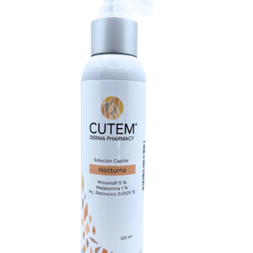 CUTEM CAPILAR NOCTURNA Minoxidil Melatonina Ácido Retinoico