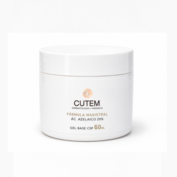 CUTEM Ácido Azelaico 20% Crema Base CSP 60ml Tratamiento para acné y Rosácea