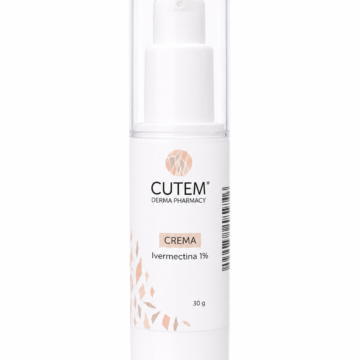 CUTEM Crema Ivermectina 1% 30g Tratamiento Ideal Para La Rosácea