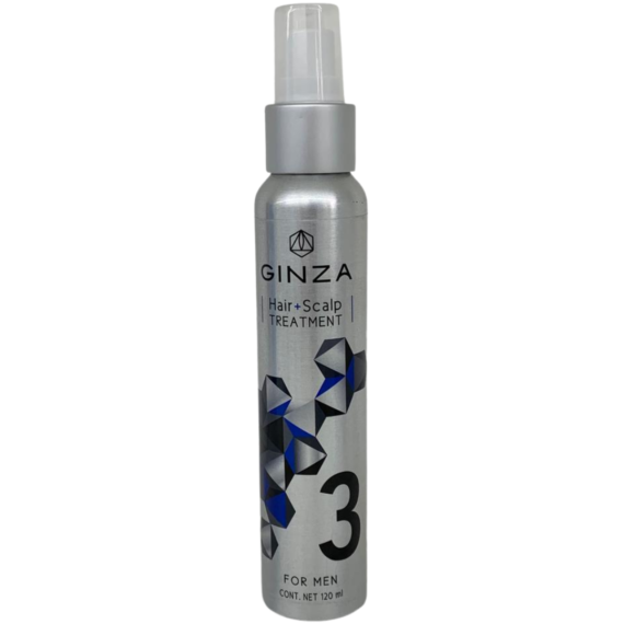 GINZA HAIR + SCALP TREATMENT 3 FOR MEN 120 ML MINOXIDIL 5% + VITAMINA E 2%