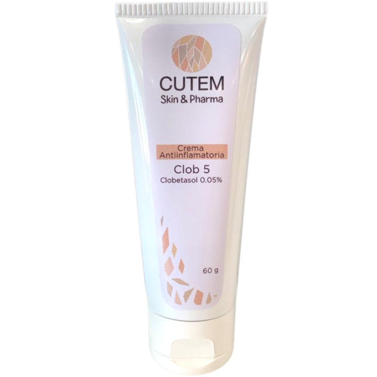 CUTEM CREMA ANTIINFLAMATORIA CLOB 5 CLOBETASOL 0.05% 60G