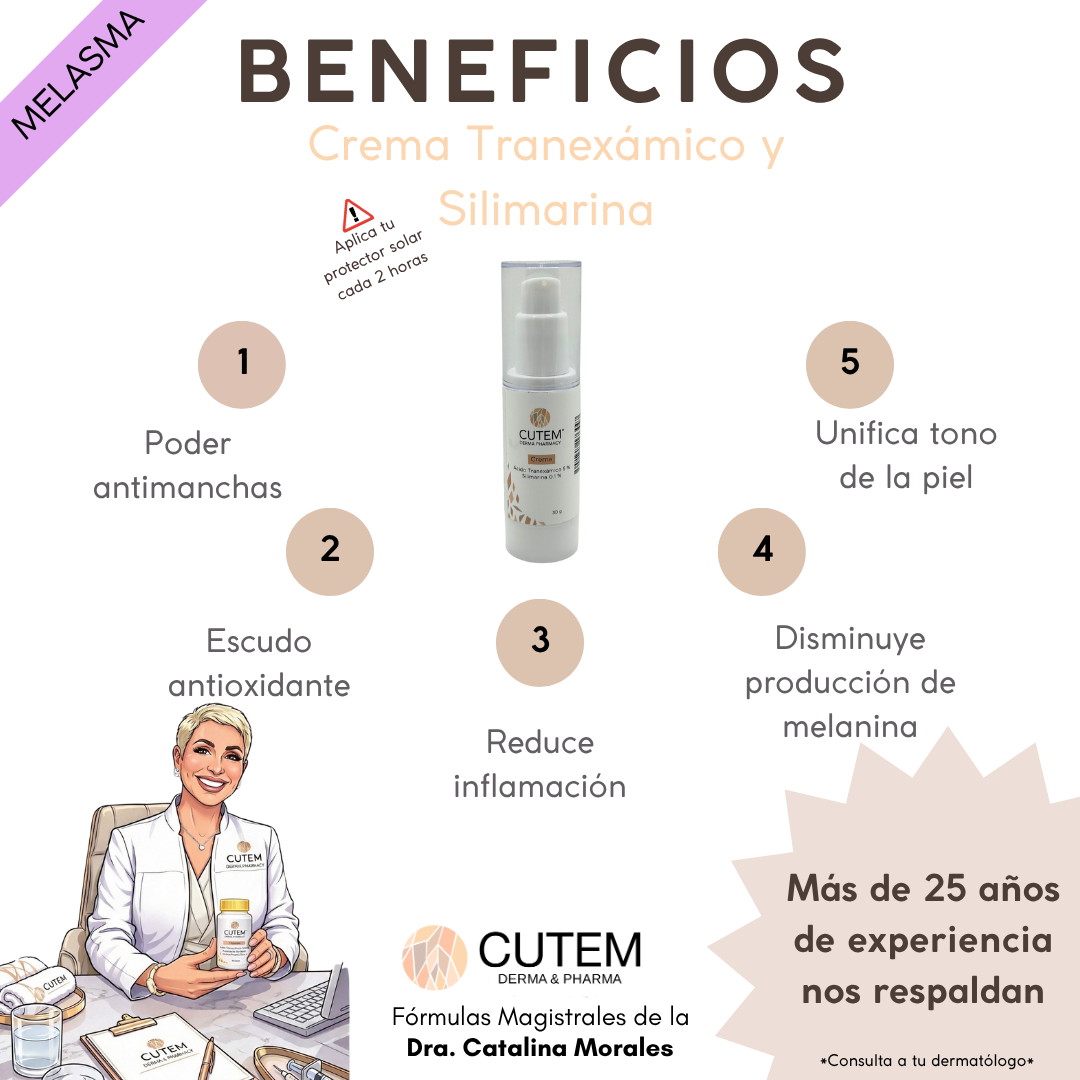 Crema tranexamico 5% silimarina 0.1