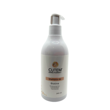 Cutem Shampoo de Biotina Favorece el crecimiento y reduce la caída 240ml