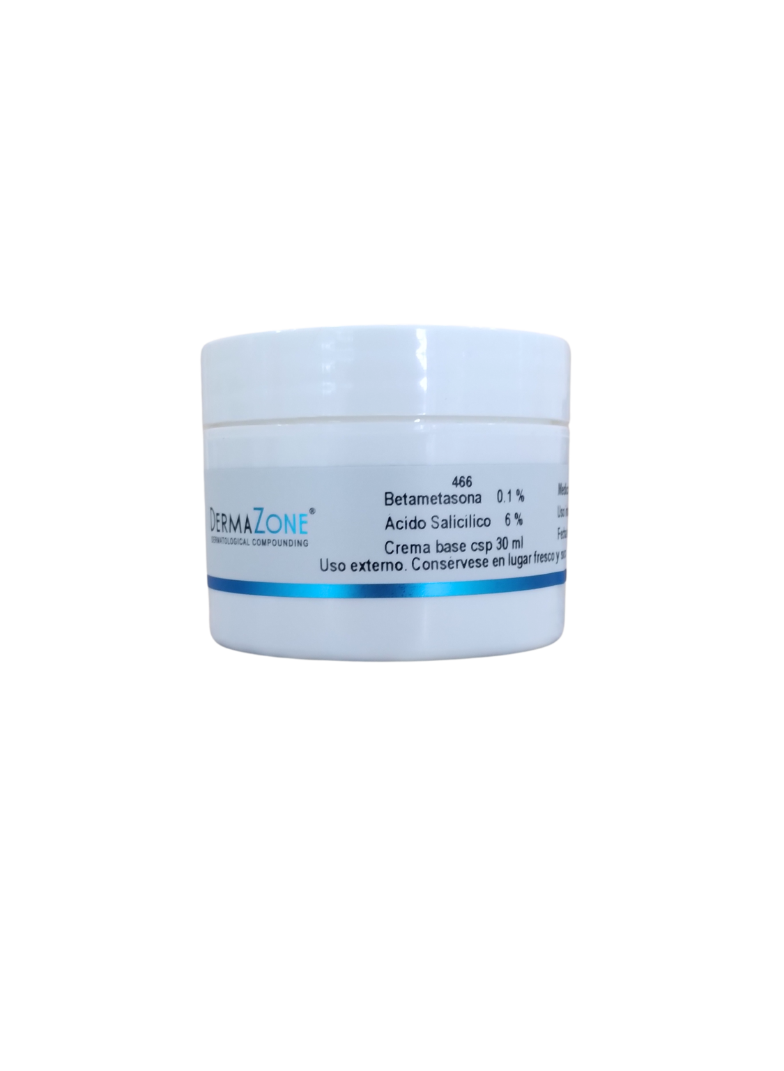 DermaZone Betametasona 0.1% Acido Salicílico 6% Crema 30ml - Farmacia Cutem