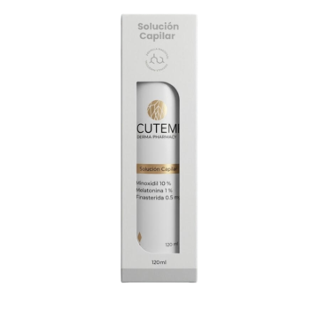 Cutem Minoxidil 10%, Melatonina1%, Finasterida 0.5mg 120ml